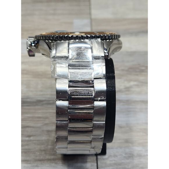 Invicta Men 48mm Grand Diver Quartz Date Silver Gold Bezel Bracelet 300m Watch - Picture 6 of 9